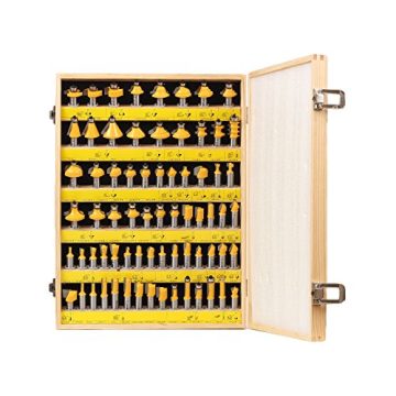 YONICO 70 Piece Router Bit Set - Professional Tungsten Carbide Woodworking Tools