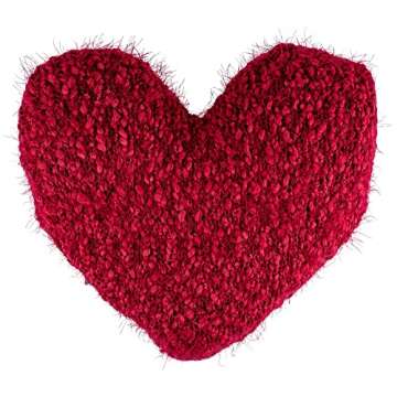 Comforting DEMDACO Giving Heart Pillow in Cranberry Red