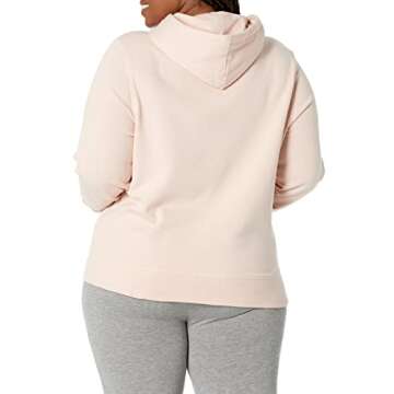 Amazon Essentials Women's Regular-Fit Fleece Pullover Hoodie - Light Pink, Small