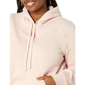 Cozy Amazon Essentials Women's Pullover Hoodie in Light Pink