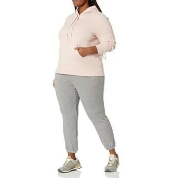 Cozy Amazon Essentials Women's Pullover Hoodie in Light Pink