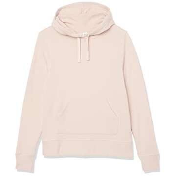 Cozy Amazon Essentials Women's Pullover Hoodie in Light Pink