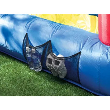 Little Tikes Jump 'n Slide Inflatable Bouncer Includes Heavy Duty Blower With GFCI, Stakes, Repair Patches, And Storage Bag, for Kids Ages 3-8 Years