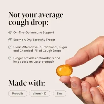 Natural Honey Ginger Lemon Cough Drops for Immune Support