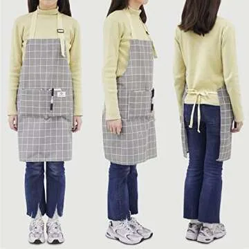 NLUS Waterproof Cooking Aprons - Adjustable & Stylish for Everyone