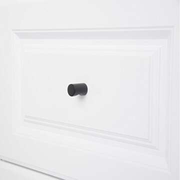 Amazon Basics Whistle Cabinet Knob 25-Pack Flat Black