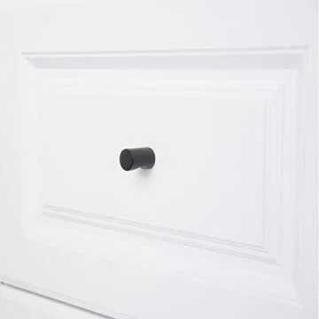 Amazon Basics Whistle Cabinet Knob 25-Pack Flat Black