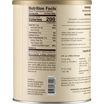 Ghirardelli White Mocha Frappe Premium 3.12 Pound