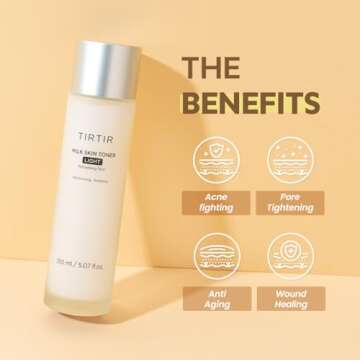 TIRTIR Milk Skin Rice Toner Light for Instant Hydration