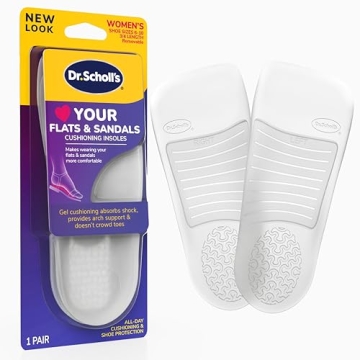 Dr. Scholl's Love Your Flats & Sandals, 3/4 Length Insoles for Women, Shoe Size 6-10: All-Day Comfor...