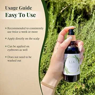 Lia Organics Rosemary Hair Growth Scalp Spray