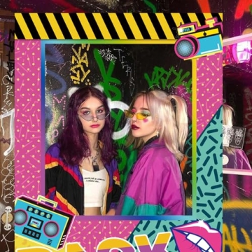 Back to The 90s Photo Booth Props for Epic Celebrations