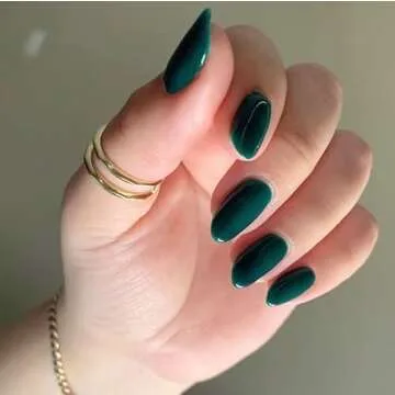 DND Gel Polish Set - 1 each of Gel Polish and Nail Polish, 747 Auora Green, 0.5 Fl Oz