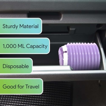 FifthPulse Lavender Emesis Bags for Travel - 10 Disposable Barf Bags