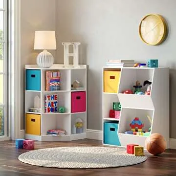 RiverRidge Stylish Toy Organizer & Bookcase for Kids