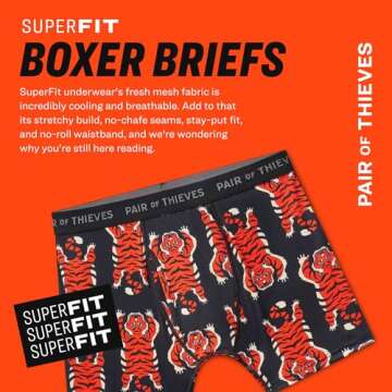 Pair of Thieves Super Fit Boxer Briefs - Ultra Soft Quick-Dry Underwear (3 Pack)