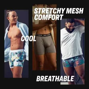 Super Fit Boxer Briefs for Men - Breathable & Quick-Dry Best Underwear
