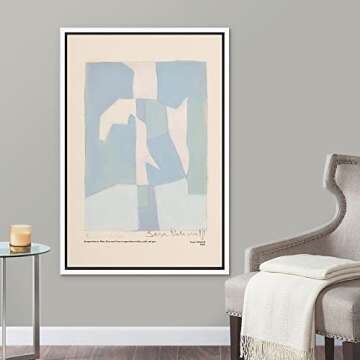 SIGNLEADER Framed Canvas Print Wall Art - Serge Poliakoff Abstract Design