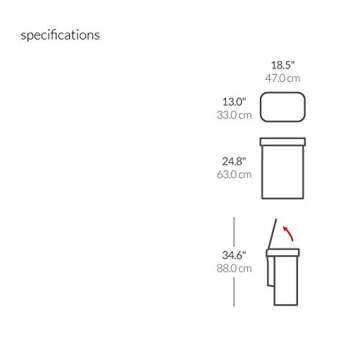 simplehuman 58 Liter / 15.3 Gallon Rectangular Voice and Motion Sensor Automatic Kitchen Trash Can, Brushed Stainless Steel