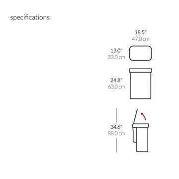 simplehuman 58 Liter / 15.3 Gallon Rectangular Voice and Motion Sensor Automatic Kitchen Trash Can, Brushed Stainless Steel
