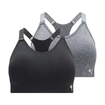 Comfortable PUMA Seamless Sports Bra in 2 Pack