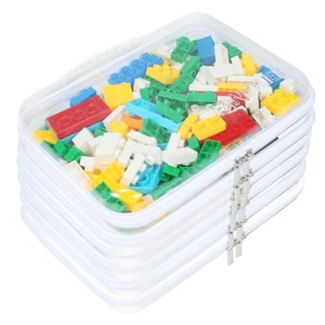 Versatile 6-Pack Zippered Hard Pouches – Durable Storage for Kids & Travel