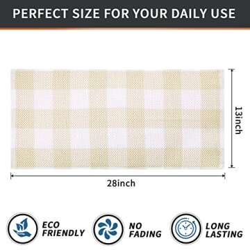 Mordimy 100% Cotton Waffle Weave Kitchen Towels 4-Pack