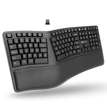 X9 Wireless Ergonomic Keyboard - Split Keyboard with Wrist Rest - Type Naturally and Comfortably Lon...