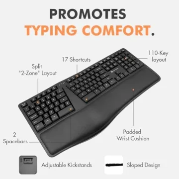 X9 Wireless Ergonomic Keyboard - Split Design for Comfort