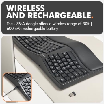 X9 Wireless Ergonomic Keyboard - Split Design for Comfort