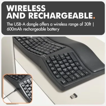 X9 Wireless Ergonomic Keyboard - Split Design for Comfort