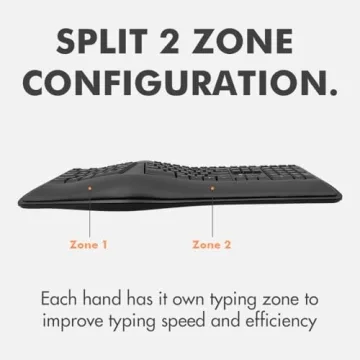 X9 Wireless Ergonomic Keyboard - Split Design for Comfort