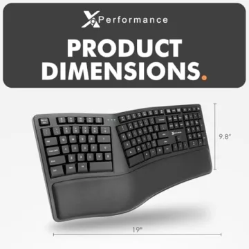 X9 Wireless Ergonomic Keyboard - Split Design for Comfort