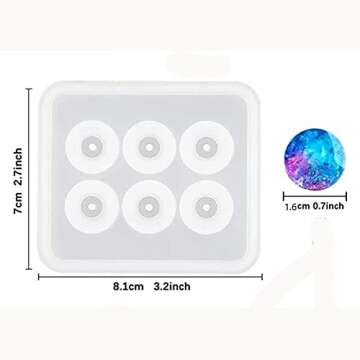 2pcs Sphere Bead Silicone Molds - Perfect for Resin Crafting and Edible Treats