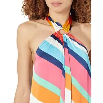 Stylish Plus Size Halter Neck Maxi Dress from The Drop