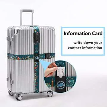 Travelkin TSA Approved Luggage Strap Adjustable Secure Fit