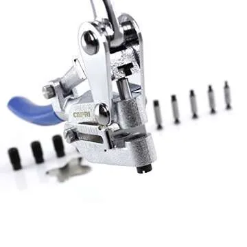 Capri Tools CP21050 21050 Metal Hole Punch Set With Puncher 16 Piece, Black