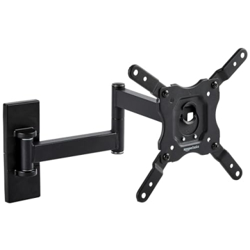 Amazon Basics Full Motion TV Wall Mount for Easy Viewing 12-40" TVs
