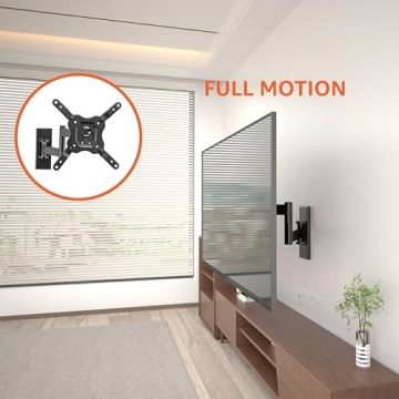 Full Motion TV Wall Mount for 12-40" TVs
