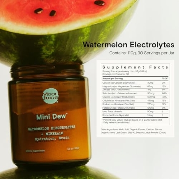 Moon Juice Mini Dew Electrolytes Powder - Watermelon Flavor