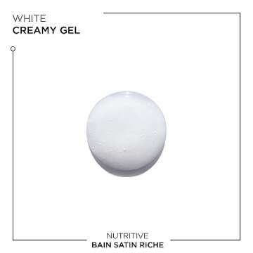 KERASTASE Nutritive Bain Satin Riche Shampoo | Cleanses & Strengthens Against Dryness | Adds Softness, Shine & Nourishment | With Plant-Based Proteins & Niacinamide | For Medium to Thick to Dry Hair