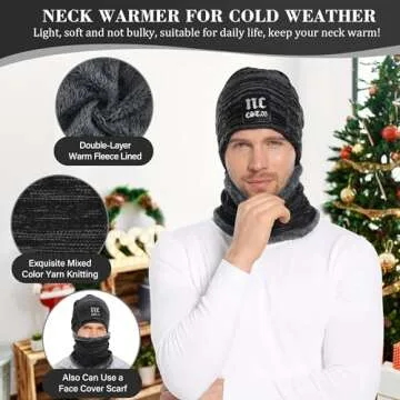 Fantastic Zone 2-Piece Warm Beanie Hat and Scarf Set