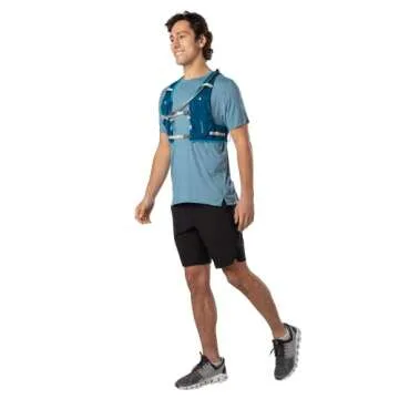 Nathan VaporAir Lite 4 Liter Vest & Hydration Pack with 2L Bladder, Front Water Bottle Pockets, Soft & Breathable Material for Comfort
