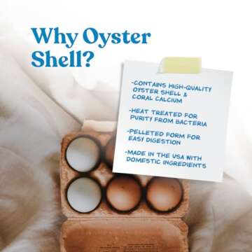 Manna Pro Crushed Oyster Shell | Egg-Laying Chickens | 5 LB