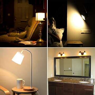 Yangcsl LED Light Bulbs 40W Equivalent, RGB Color Changing Light Bulb with Remote Control, E26 Base, Pack of 6