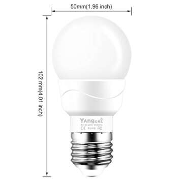 Yangcsl LED Light Bulbs 40W Equivalent, RGB Color Changing Light Bulb with Remote Control, E26 Base, Pack of 6