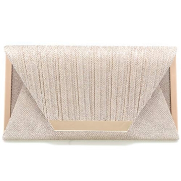 Champagne Evening Clutch - Stylish Handbag for Weddings