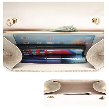 Champagne Evening Clutch - Stylish Handbag for Weddings