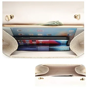 Champagne Evening Clutch - Stylish Handbag for Weddings