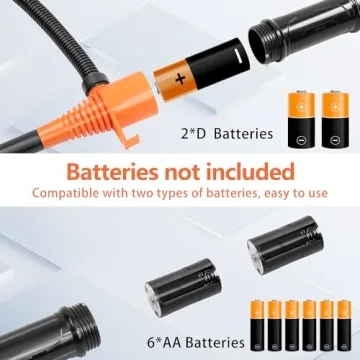 BOLCOWE Portable Power Battery Pump, Battery Powered Siphon Fuel Transfer Pump, Transfer Pump for Gasoline, Fuel Oil, Diesel, Water, Battery Fuel Transfer Pump suitable for Garages and Shops (Orange)